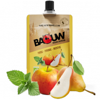 BAOUW Compote Energétique Bio 90g Poire-Pomme-Menthe