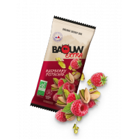 BAOUW Barre Énergétique bio EXTRA framboise pistache 50g