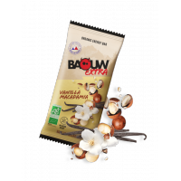 BAOUW Barre Énergétique bio EXTRA vanille macadamia 50g